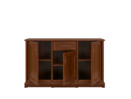 Arte Kent Chestnut 154Cm Sideboard - Spacious 3-Door Cabinet With Drawer - thumbnail 2