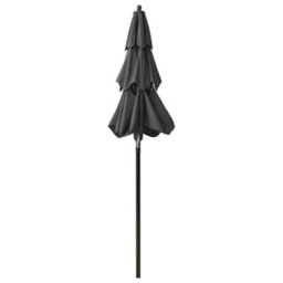 Walplus 3-Tier Garden Parasol With Aluminium Pole Anthracite 2 M - thumbnail 4
