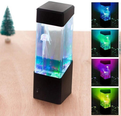 Led Jellyfish Lamp, 7 Colour Changing Aquarium Night Light Mood Decor - image 1