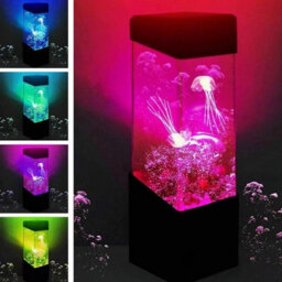 Led Jellyfish Lamp, 7 Colour Changing Aquarium Night Light Mood Decor - thumbnail 7