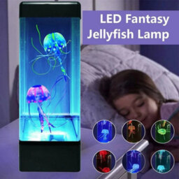 Led Jellyfish Lamp, 7 Colour Changing Aquarium Night Light Mood Decor - thumbnail 2