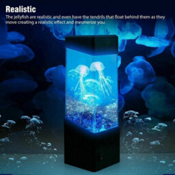 Led Jellyfish Lamp, 7 Colour Changing Aquarium Night Light Mood Decor - thumbnail 4