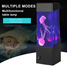 Led Jellyfish Lamp, 7 Colour Changing Aquarium Night Light Mood Decor - thumbnail 3