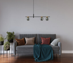 Luminosa Lighting Luminosa Bletter Modern 3 Light Bar Pendant Ceiling Light, G9 - thumbnail 3