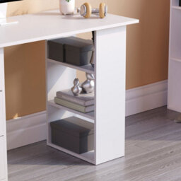 Lassic Vida Designs Mason White Computer Desk With Shelves And 3 Drawers - thumbnail 5