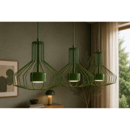 Luminosa Lighting Luminosa Axia Bar Pendant Ceiling Light Green 3X Gx53 - thumbnail 3