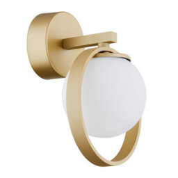 Luminosa Lighting Luminosa Saturnia Wall Lamp Opal Matt, Gold - thumbnail 2
