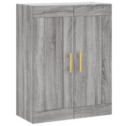 Berkfield Highboard Grey Sonoma 69.5X34X180 Cm Engineered Wood - thumbnail 5
