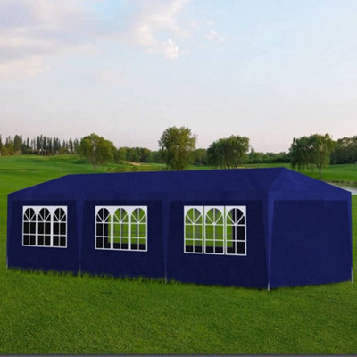 Walplus Party Tent Garden Gazebo Canopy 3X9 M Blue - image 1
