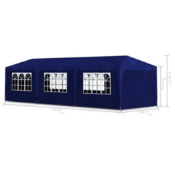 Walplus Party Tent Garden Gazebo Canopy 3X9 M Blue - thumbnail 6