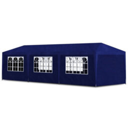 Walplus Party Tent Garden Gazebo Canopy 3X9 M Blue - thumbnail 2