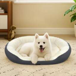 Skylos Dog Bed Luxury Soft Washable Puppy Cat Cushion Mattress Corduroy - thumbnail 1