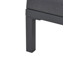 Beliani Sun Lounger Lariano Reclining Metal Graphite Grey - thumbnail 9