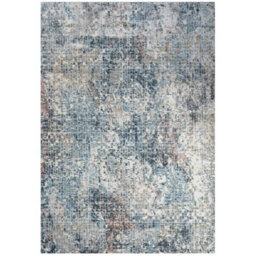 Loomed Blue Grey Contemporary Mosaic Pattern Area Rug 160X230Cm - thumbnail 1