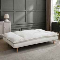 Home Detail Bonnet Clic-Clac Sofa Bed, Cream Linen - thumbnail 2