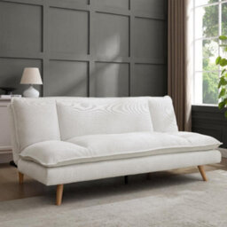 Home Detail Bonnet Clic-Clac Sofa Bed, Cream Linen - thumbnail 1