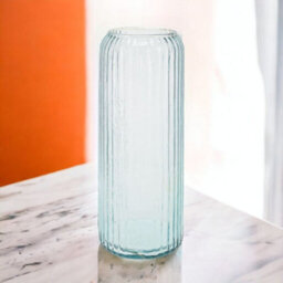 Urbn-Living Urbnliving 36Cm Height Large Tall Decorative Glass Vase Flowers Arrangement Vertical Line Design - thumbnail 2