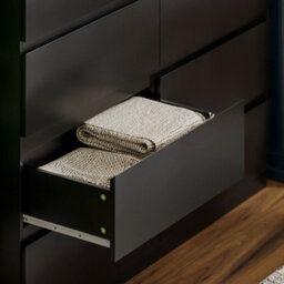 Lassic Vida Designs Denver Black 8 Drawer Chest (H)955mm (W)1200mm (D)400mm - thumbnail 6
