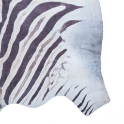 Faux Zebra Print Black White Abstract Animal Modern Cowhide Rug For Living Rug For Living Room And Bedroom-155Cm X 195Cm - thumbnail 5