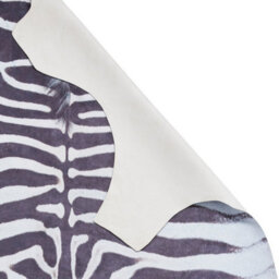 Faux Zebra Print Black White Abstract Animal Modern Cowhide Rug For Living Rug For Living Room And Bedroom-155Cm X 195Cm - thumbnail 8