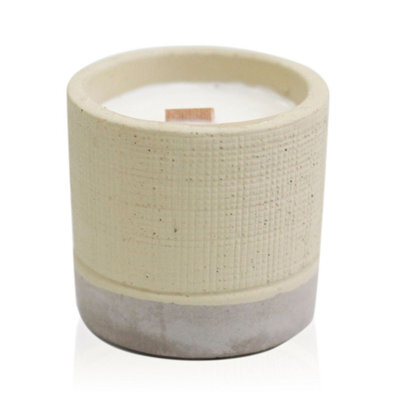 Serenityy Small Concrete Pot Candle - Coffee In The Club, Beige, 350 G, 10H Burn Time - image 1
