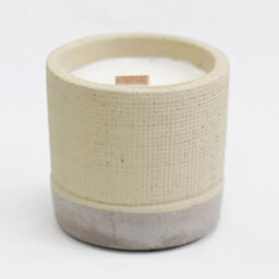 Serenityy Small Concrete Pot Candle - Coffee In The Club, Beige, 350 G, 10H Burn Time - thumbnail 2