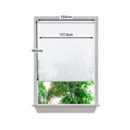 GoodHome Asthall Corded Off White Sheer Roller Blind (W)120Cm (L)180Cm - thumbnail 8