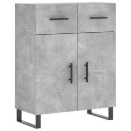 Berkfield Highboard Concrete Grey 69.5X34X180 Cm Engineered Wood - thumbnail 7