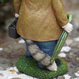 Burgess Tabby Cat Resin Sculpture Home Garden Kitten Statue Outdoor Animal Ornament British Pet Gift - thumbnail 5