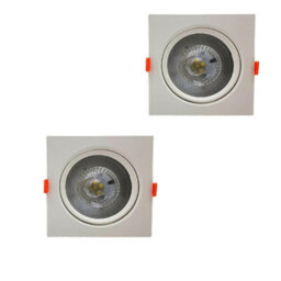 Led Recessed Ceiling Spotlights Pack Of 2 12W Cool White 6000K Adjustable Slim Downlights - thumbnail 1