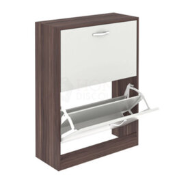 Lassic Vida Designs 2 Drawer Shoe Storage Cabinet Walnut And White - thumbnail 8