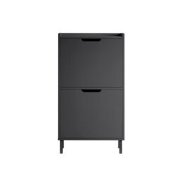 Sobuy Fsr151-Sch, 3 Flip-Drawers Shoe Cabinet Shoe Rack Shoe Storage Cupboard Organizer Unit, Black,w50.3Xd17Xh90.5 - thumbnail 1