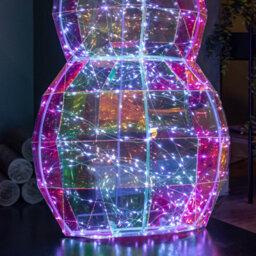 Samuel Alexander 91Cm Dreamlights Iridescent Christmas Snowman With 400 White Leds - thumbnail 7