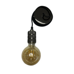CGC Lighting Cgc Sydney Black Knurled Two Band 1.5M Adjustable E27 Ceiling Pendant And Matching Ceiling Rose - thumbnail 3