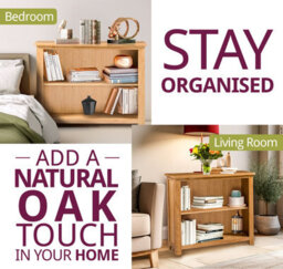 Hallowood Furniture Waverly Oak Wide Bookcase - thumbnail 6