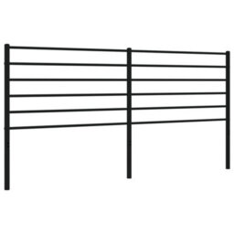 Berkfield Metal Headboard Black 193 Cm - thumbnail 2