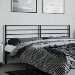 Berkfield Metal Headboard Black 193 Cm - thumbnail 3