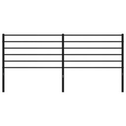Berkfield Metal Headboard Black 193 Cm - thumbnail 4