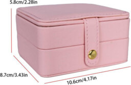Xample Jewellery Box Organizer, Travel Jewelry Case, Velvet Portable Travel Jewelry Organizer Box For Earrings Bracelets Rings Necklace - thumbnail 6
