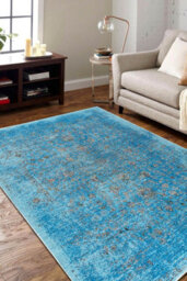 RugsX Wool Carpet Antigua 518 75 Jq500 Osta - Abstraction Flat-Woven Blue 170X240 Cm - thumbnail 1