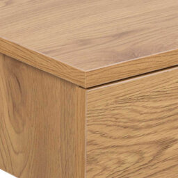 Wyld Haus Hereford Oak Wall-Mounted Square Bedside Table With 1 Drawer - thumbnail 5