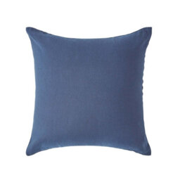 Homescapes Navy Blue European Linen Pillowcase, 60 X 60 Cm