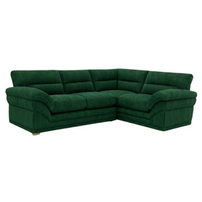 Sofaselectionuk Ltd Amalfi Claude Left Hand 2 Piece Corner Sofa In Green - image 1