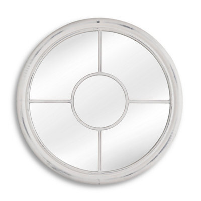 Nielsen Beth Round Modern Wooden Porthole Wall Mirror 50 Cm - image 1