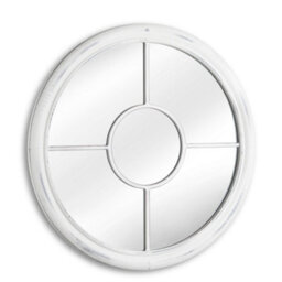 Nielsen Beth Round Modern Wooden Porthole Wall Mirror 50 Cm - thumbnail 3