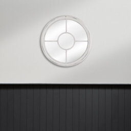Nielsen Beth Round Modern Wooden Porthole Wall Mirror 50 Cm - thumbnail 4