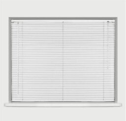 OPTIMAL PRODUCTS Venetian Window Blind White 60Cm X 150 Cm  Blinds White Pvc Bedroom Home Shade New