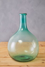 Orsina Blue Glass Vase, Minimalist Large Flower Vase, Decorative Glass Vase In Ombre Finish, Flower Vase For Home - thumbnail 2