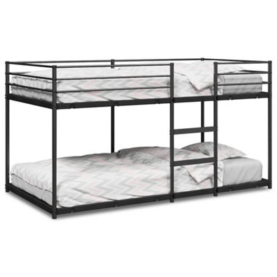 Berkfield Strong Bunk Bed Without Mattress Black 100X200 Cm Steel