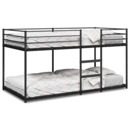 Berkfield Strong Bunk Bed Without Mattress Black 100X200 Cm Steel